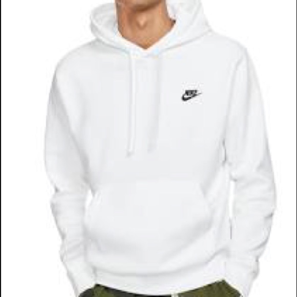 white nike hoodie